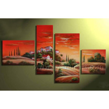 Wall Decoration Hand Painted Desert Landscape Painting (LA4-039)